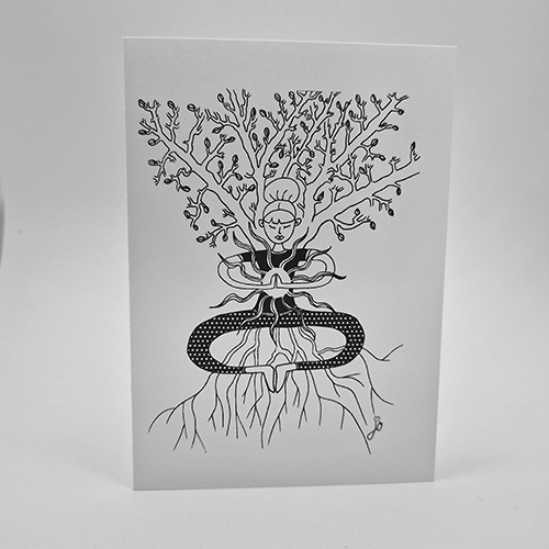 carte A6 avec enveloppe - sérénité