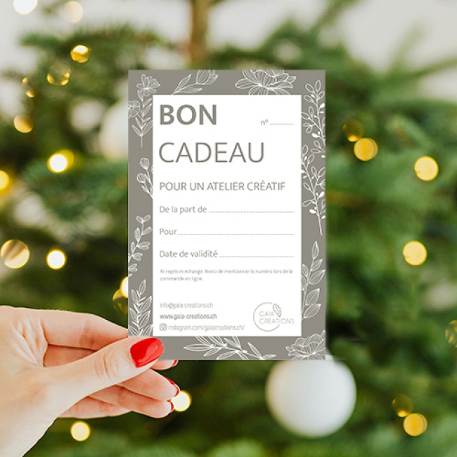 bon cadeau - ateliers créatif