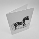 carte A6 avec enveloppe - cheval